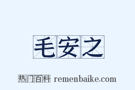 毛安之是什么意思的图片